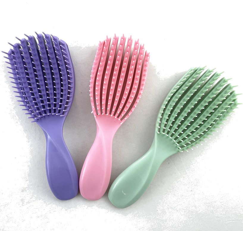 Plastic Hairbrush WDH3033 WDHS3033 - plastic hair brush view 8