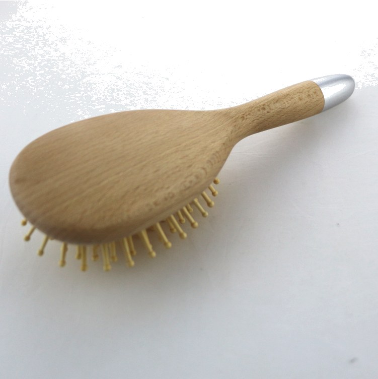 Wooden Brush &amp; Comb WDW2154 - wooden brush and comb view 2
