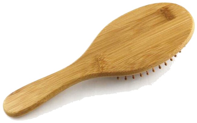 Wooden Brush &amp; Comb WDW2351 - wooden brush and comb view 2